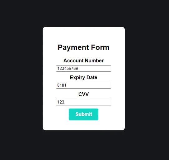 Checkout form made with North's Browser Post API