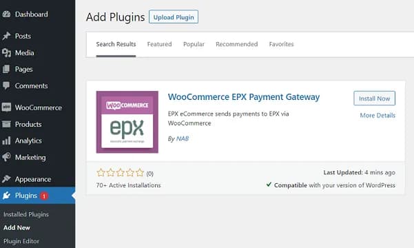 locate the plugin under the Add Plugins section