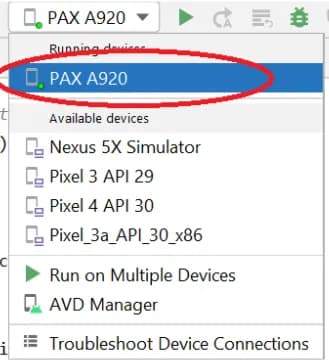 Payanywhere Android SDK screen